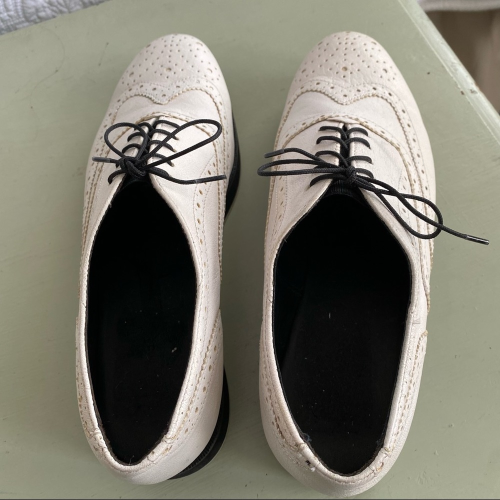 Rag & Bone Meli Brogues Slip On White Derby Leather Wingtip Oxford 9 - Picture 6 of 8
